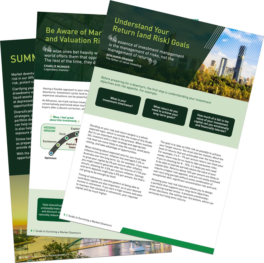 AFM Guide to Market Downturn - pages